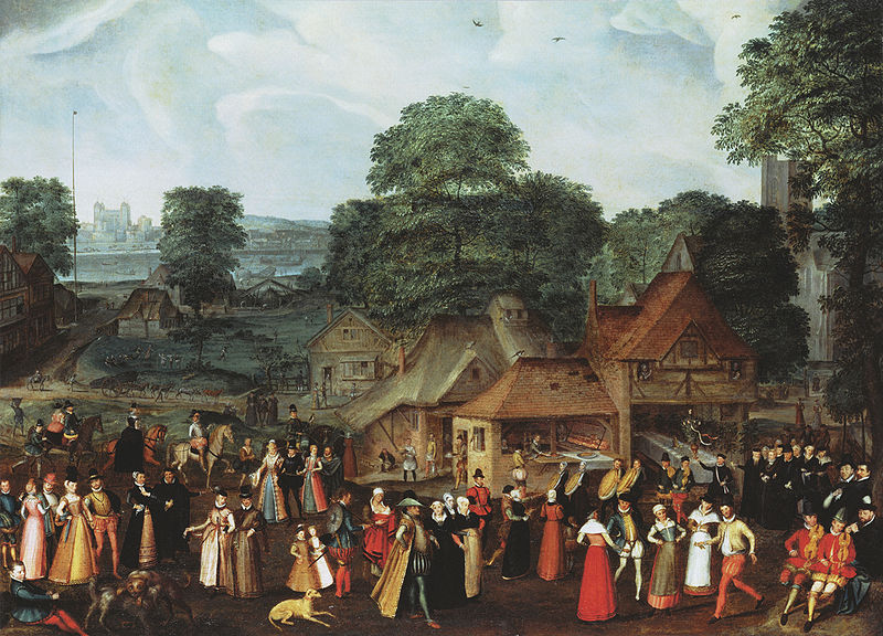 joris Hoefnagel A Fete at Bermondsey or A Marriage Feast at Bermondsey